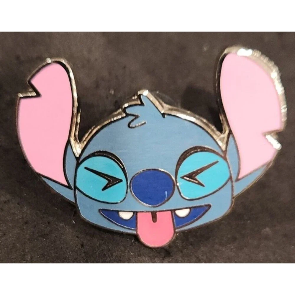 Disney‎ Pin  Stitch Emoji Blitz TONGUE OUT Happy Alien 626 Experiment 123001